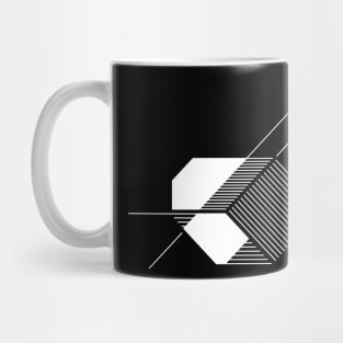 square geometric composition Mug